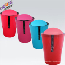 Unique Design Plastic Multi Color Waste Bin Trash Can